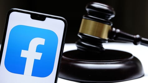 Facebook fine concept